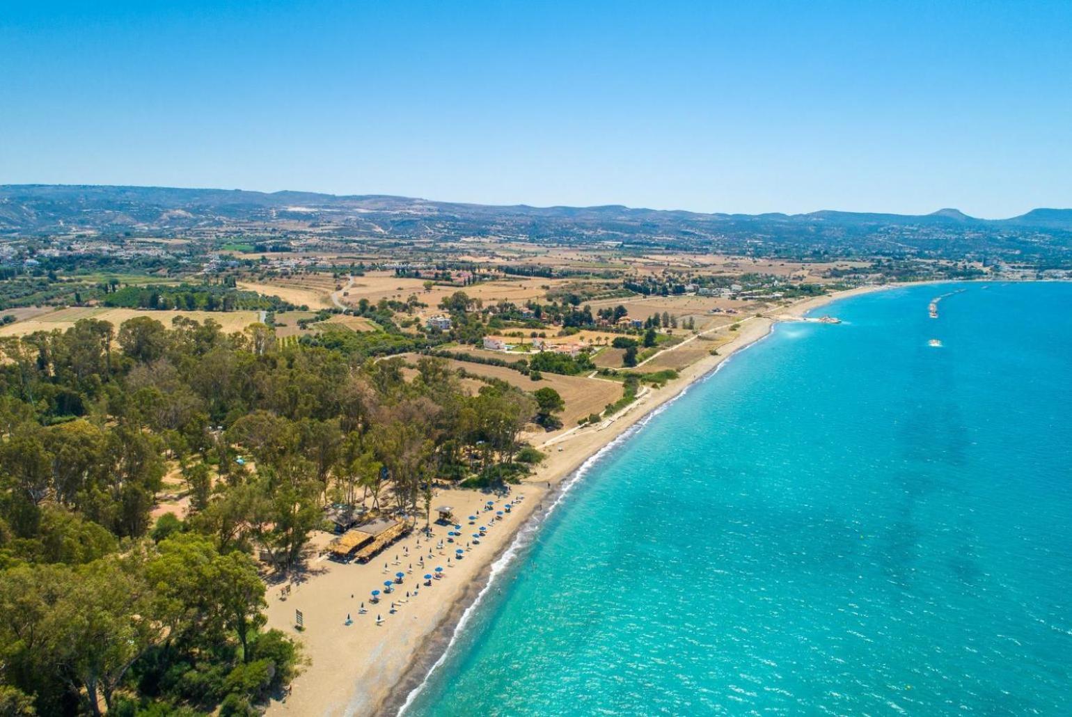 Sun Beach Villa Thio Polis Extérieur photo
