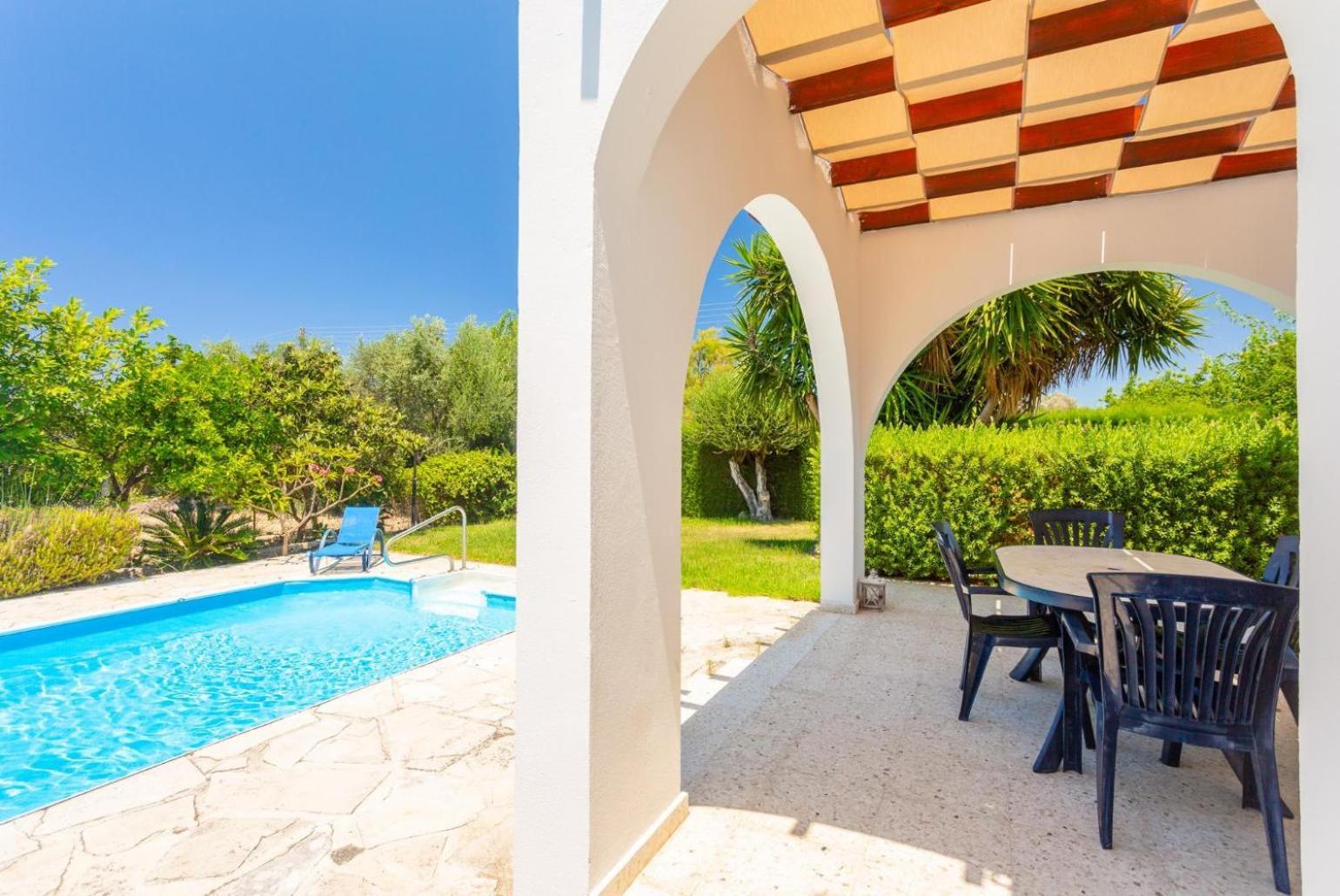 Sun Beach Villa Thio Polis Extérieur photo
